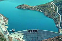 Barragem do Baixo Sabor, no concelho de Torre de Moncorvo, Trás-os-Montes