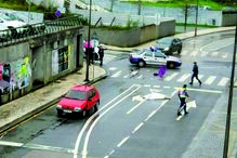 Atropelada junto à PSP 