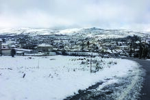 Neve voltou a cair na Serra de Montemuro, em Viseu