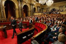 Sessão no Parlamento da Catalunha