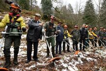 Marcelo Rebelo de Sousa em ação de limpeza de florestas no Gerês