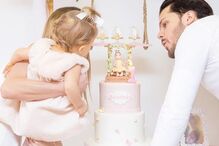 Laura Figueiredo e Mickael Carreira celebraram aniversário da filha