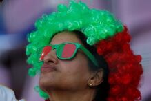 Portugal reuniu muitos adeptos para a partida com a Holanda