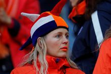 Holandeses também fizeram questão de apoiar a sua equipa