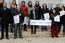 Docentes do superior e investigadores em protesto