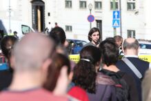Manifestação de professores e cientistas em São Bento