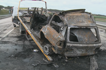  Condutora morre carbonizada em acidente no IC8, em Pombal