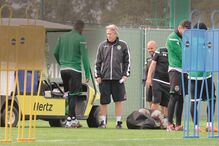 Jorge Jesus num treino do Sporting