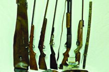 Armas e munições do agressor 