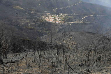 Destruição causada pelo fogo