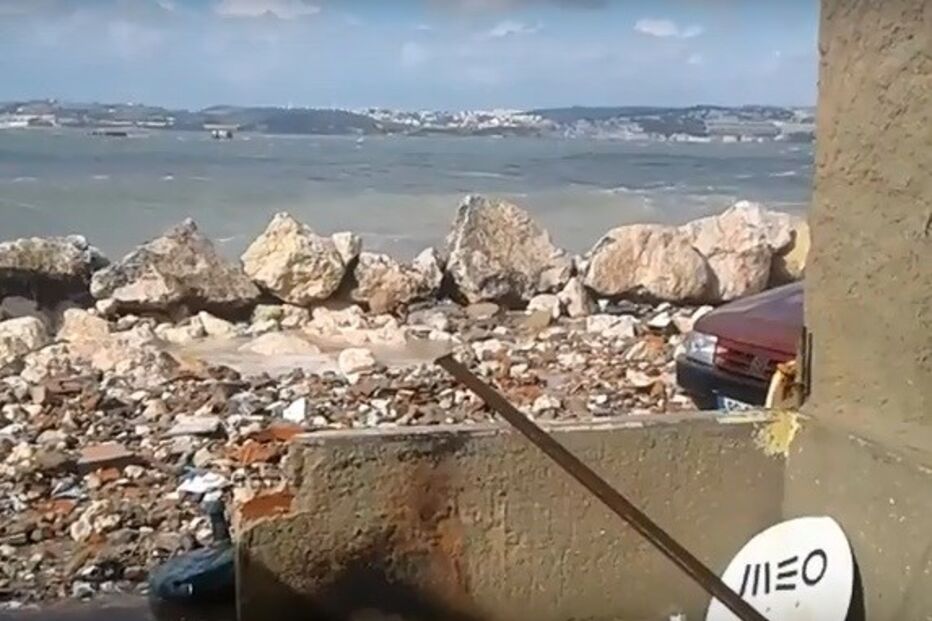 Mau tempo na Trafaria