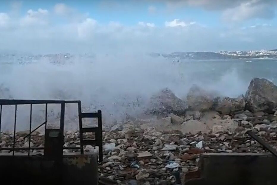 Mau tempo na Trafaria