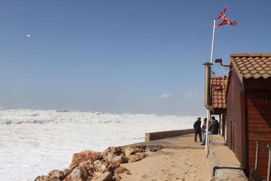 mau tempo, faro, praia