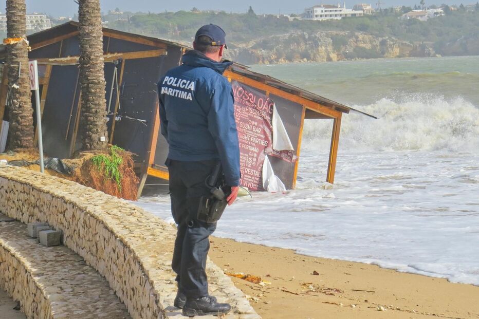 Mau tempo fez estragos avultados em Portimão