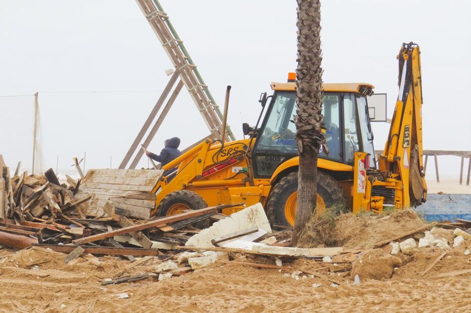 Mau tempo fez estragos avultados em Portimão