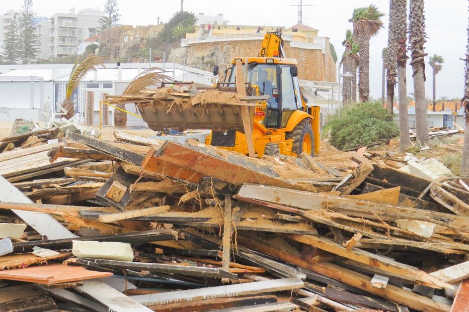 Mau tempo fez estragos avultados em Portimão