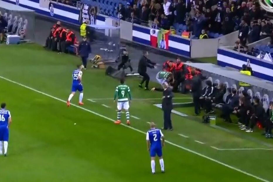 Dois maqueiros expulsos no Dragão após confusão com Coentrão