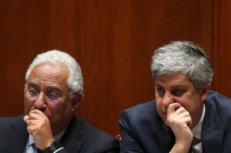 António Costa e Mário Centeno, o ministro das Finanças