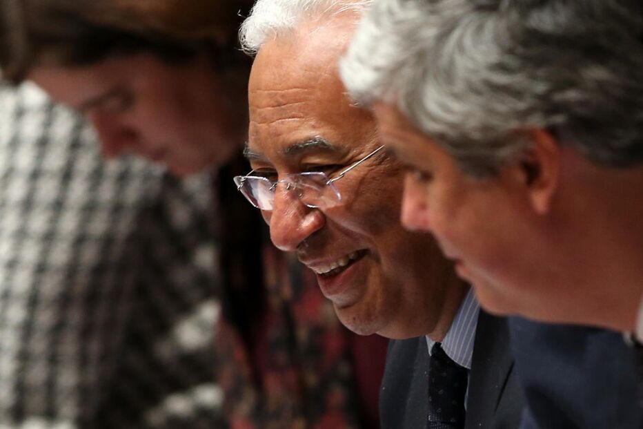 António Costa e Mário Centeno, o ministro das Finanças