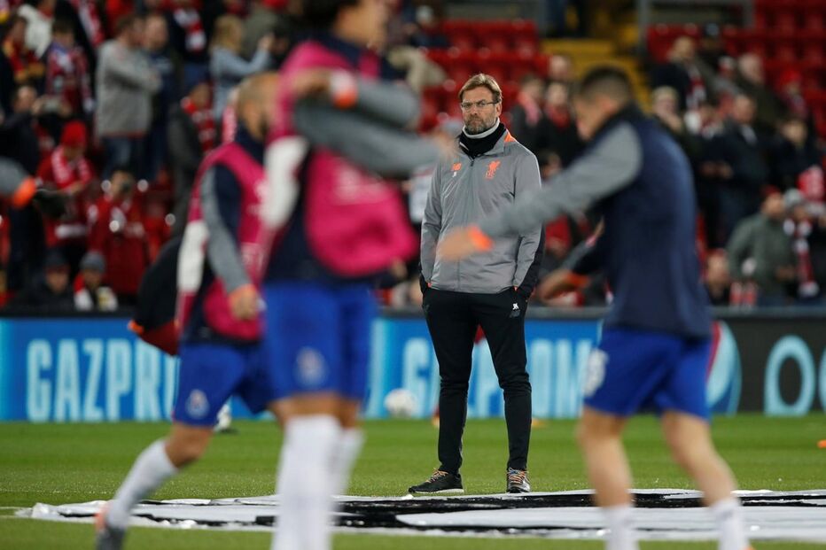 Preparativos para o jogo entre Liverpool e FC Porto