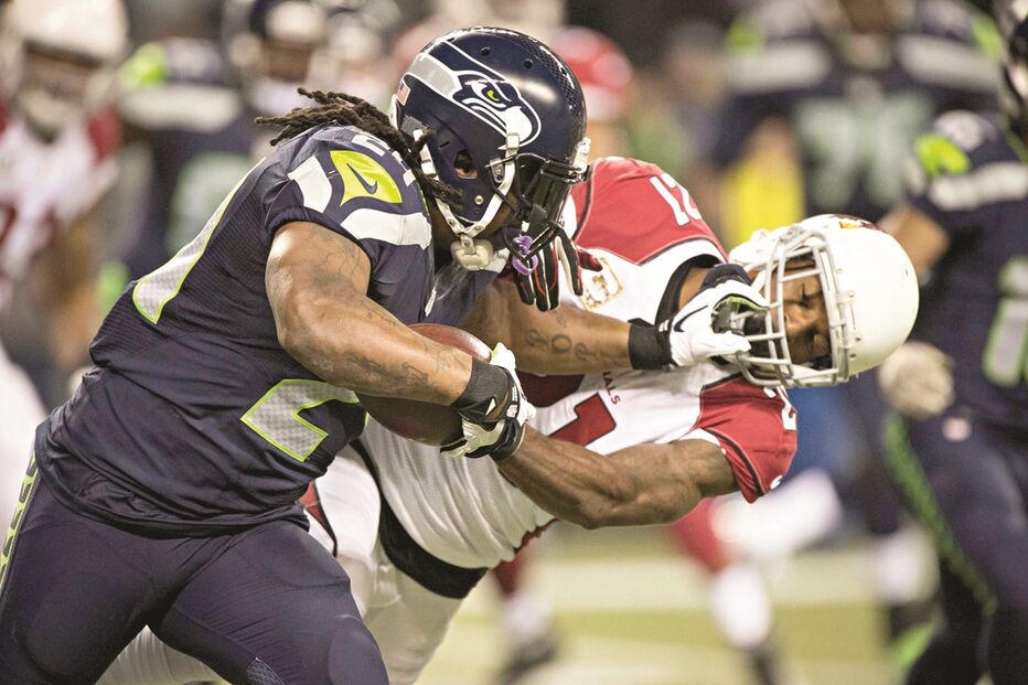 Marshawn Lynch venceu o Superbowl, em 2014, quando jogava nos Seattle Seahawks, como ‘running-back’