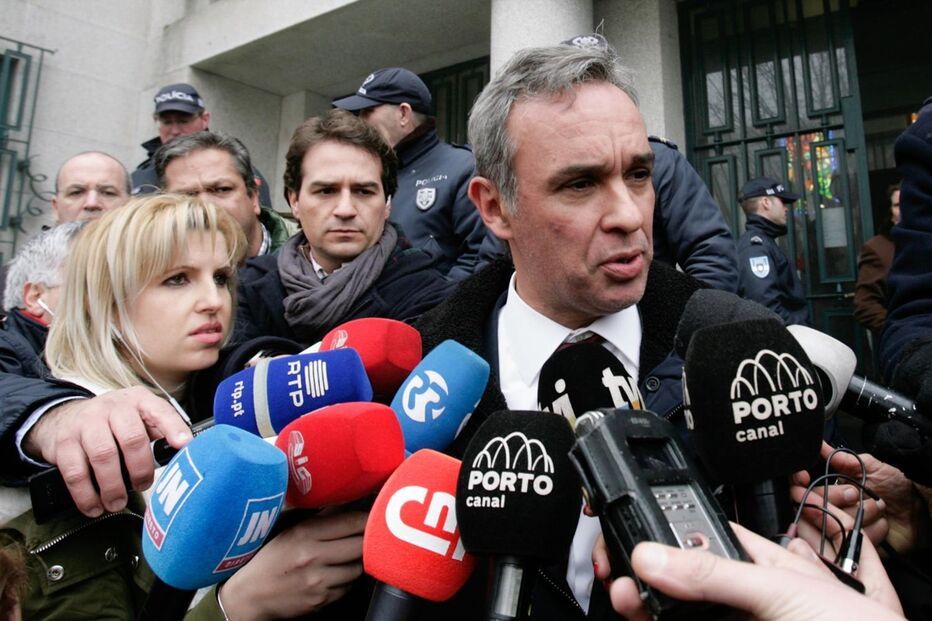 O advogado Pedro Proença no final do julgamento de Pedro Dias