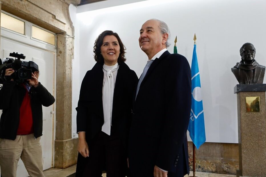 Assunção Cristas chegou ontem a Lamego, onde decorre o congresso. Rui Rio assiste amanhã ao fecho dos trabalhos