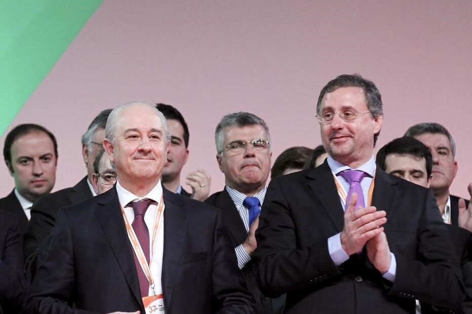Rui Rio com Feliciano Barreiras Duarte no congresso do PSD