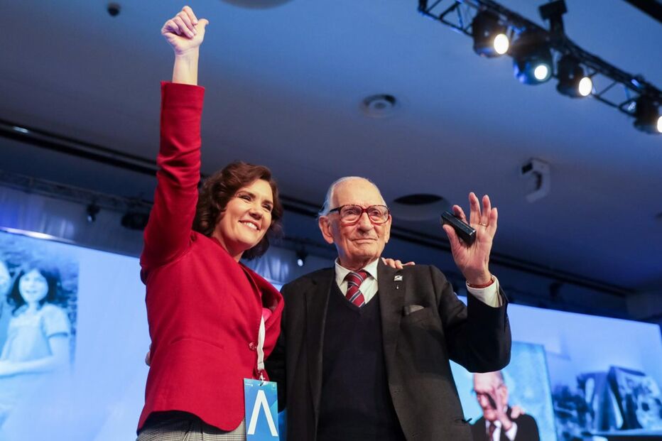 Adriano Moreira com Assunção Cristas no congresso do CDS-PP