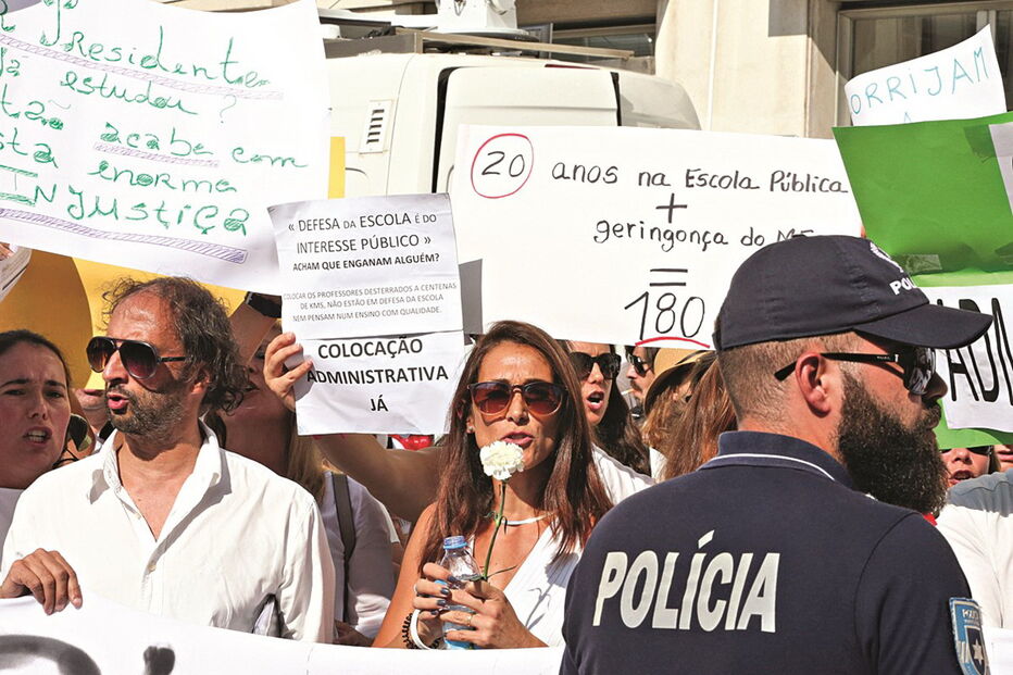 Professores em greve