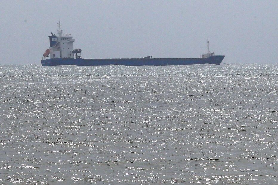 Navio Betanzos encalhado em Lisboa