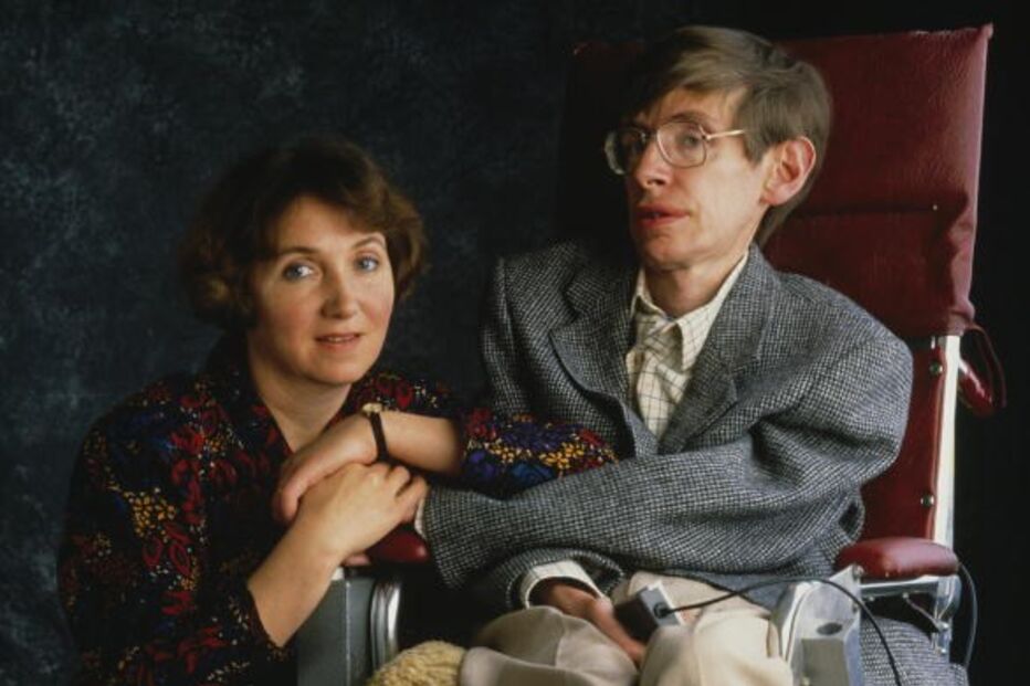 Stephen Hawking e a sua primeira mulher Jane