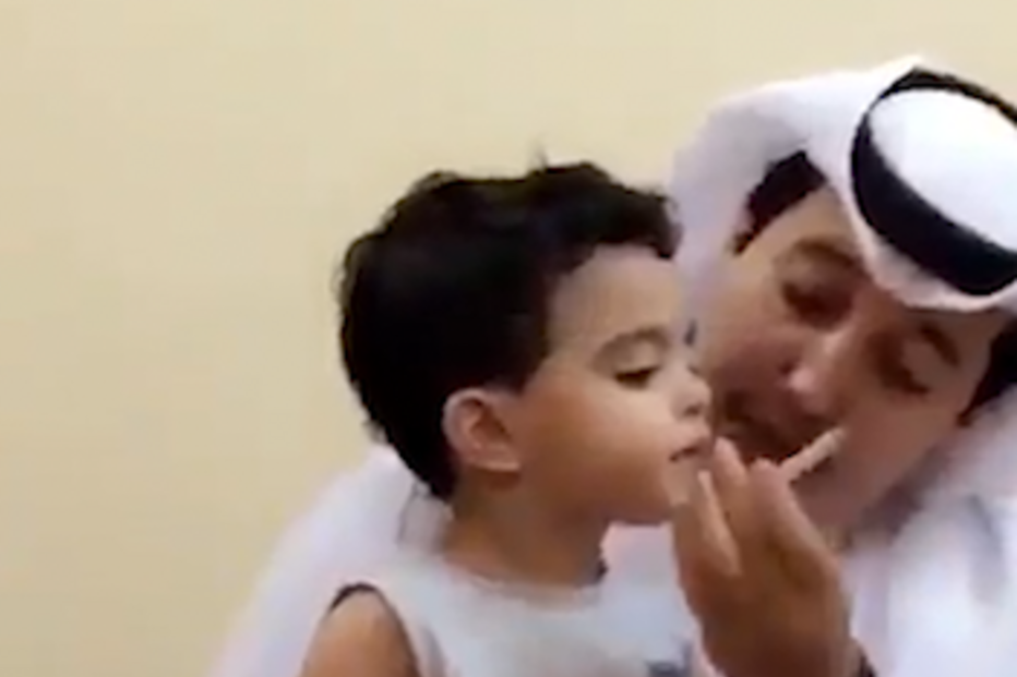 Árabe, Cigarro, Fumar, Criança