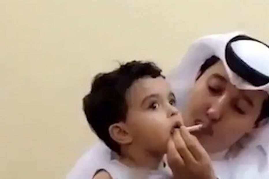 Árabe, Cigarro, Fumar, Criança