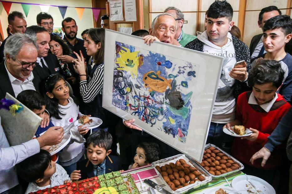 Marcelo visita campo de refugiados na Grécia