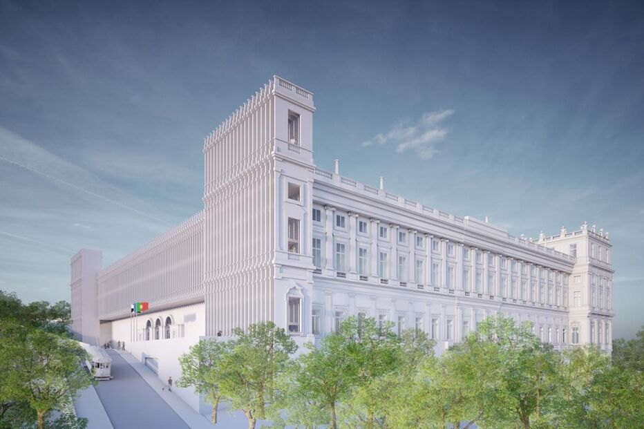 Maquete das obras de conclusão do Palácio da Ajuda, em Lisboa