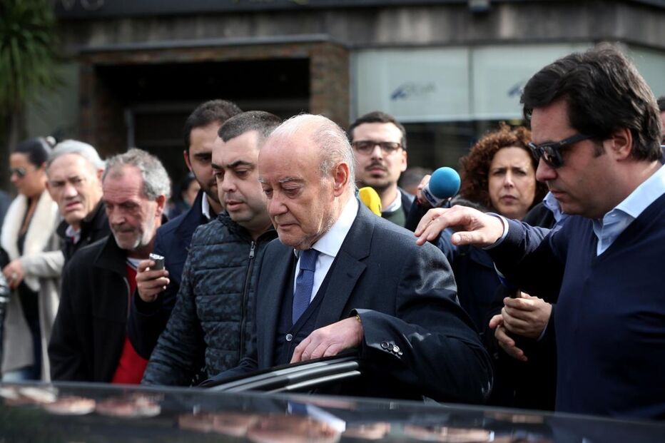 Pinto da Costa no Tribunal de Guimarães, durante o processo da operação Fénix