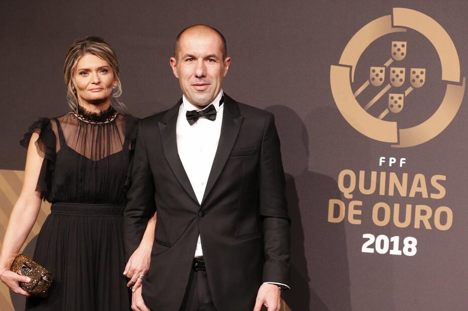 Leonardo Jardim com a mulher