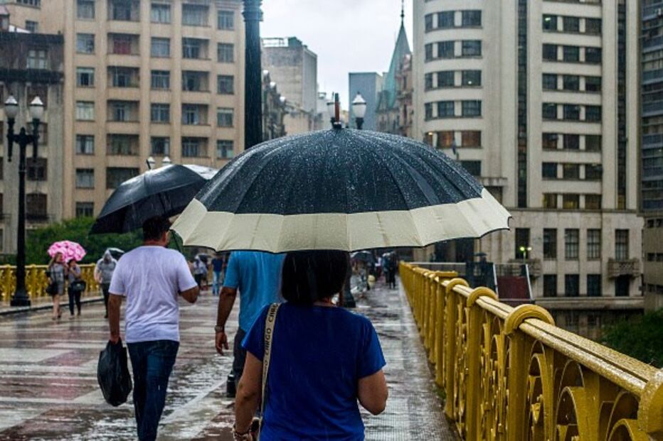 Mau tempo em São Paulo, no Brasil