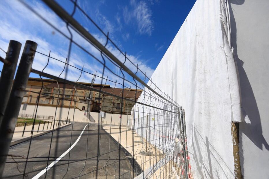 A Rua da União, no Barreiro em obras, em dezembro de 2017