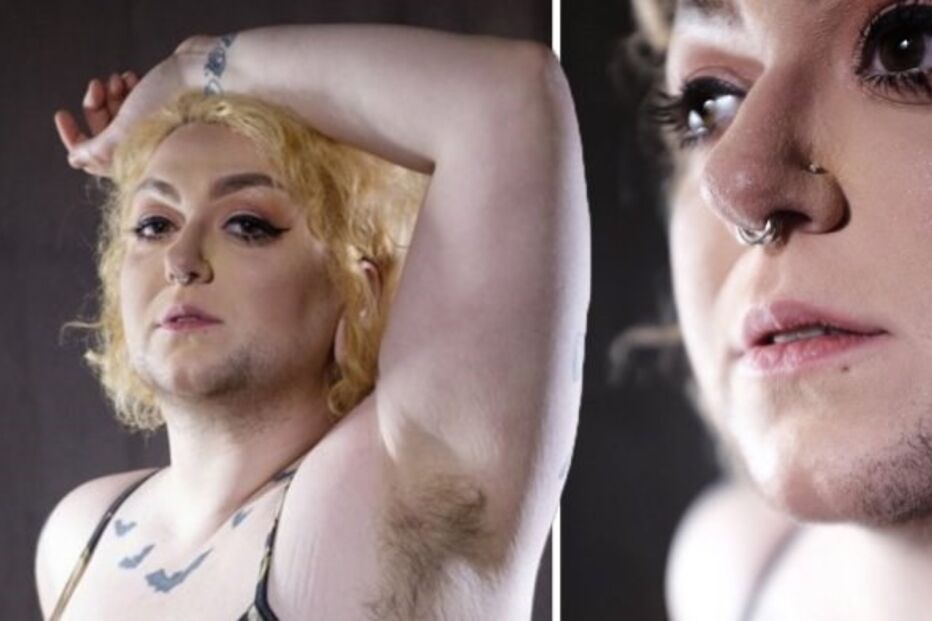 Olivia Qualls, modelo, barba