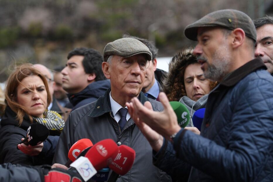 Marcelo Rebelo de Sousa em ação de limpeza de florestas no Gerês