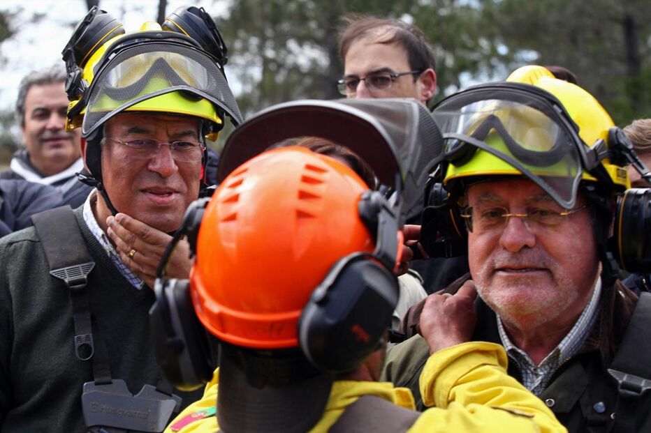 Costa acompanhou acção de limpeza florestal em Portalegre