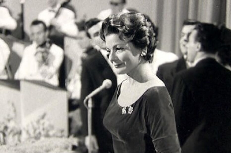 Lys Assia, a priemira vencedora da Eurovisão