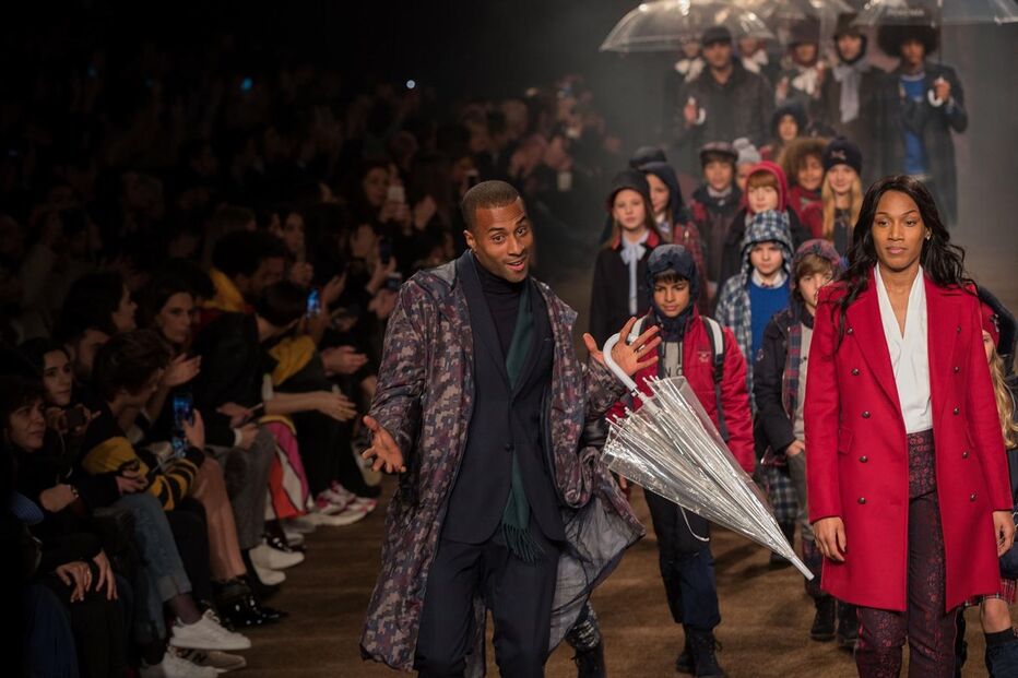 Nélson Évora e Patrícia Mamona no desfile da Lion of Porches 