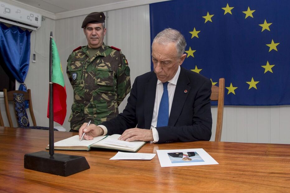 Marcelo Rebelo de Sousa visita militares em missão na República Centro-Africana