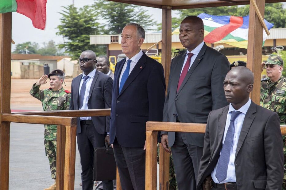 Marcelo Rebelo de Sousa visita militares em missão na República Centro-Africana