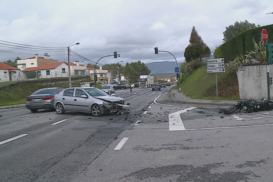 Acidente entre moto e carro faz um morto em Cerveira