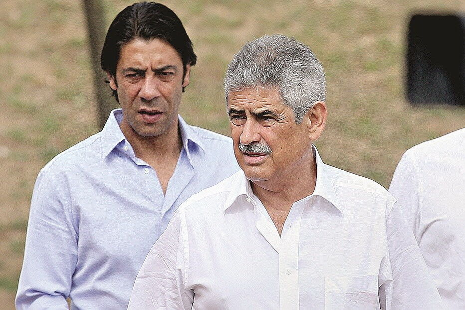 Luís Filipe Vieira com Rui Costa