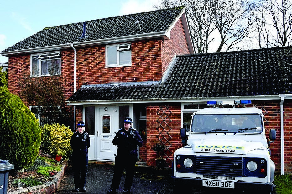A casa de Sergei Skripal, em Salisbury 